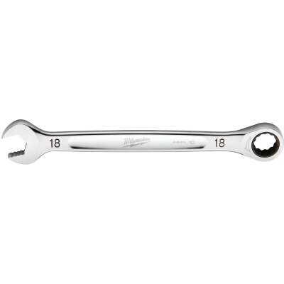 Milwaukee Metric 18 mm 12-Point Ratcheting Combination Wrench