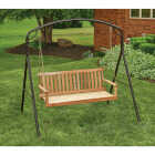 Jack Post Jennings 4 Ft. Natural Hardwood Swing with Chains Image 2